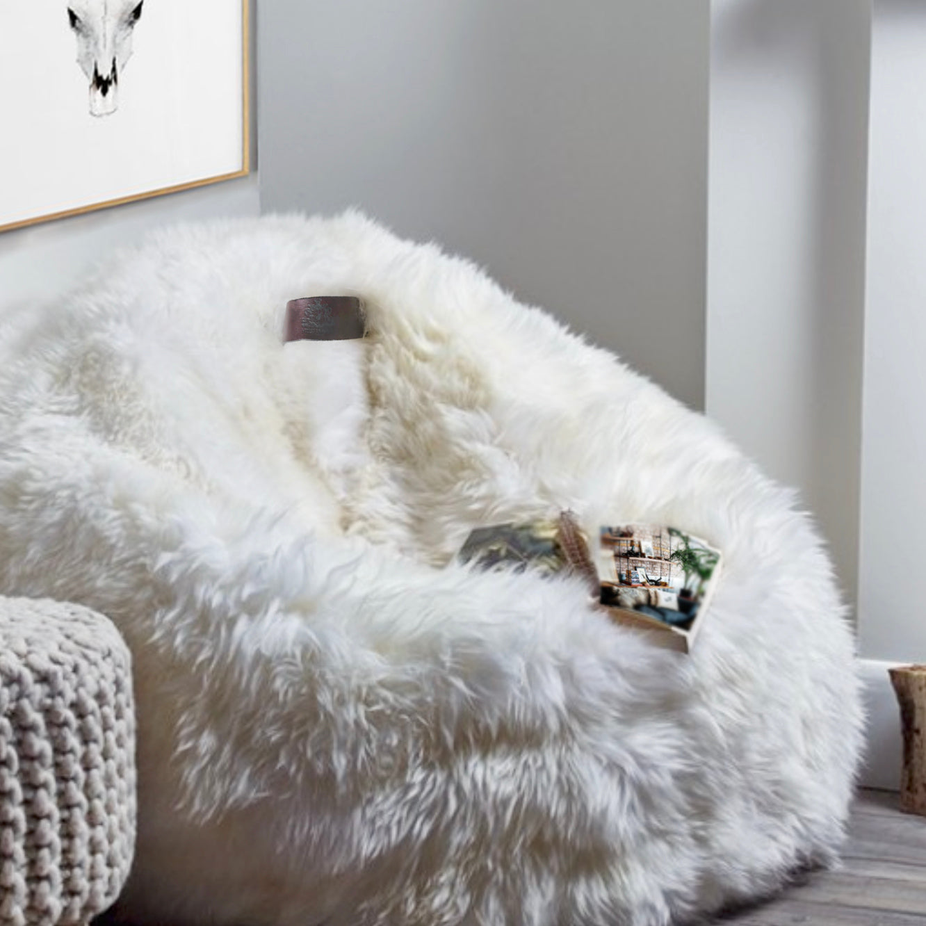 Woolly Sheepskin Bean Bag